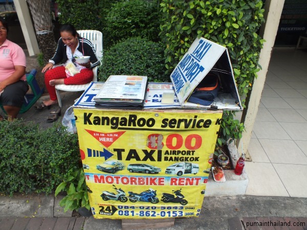 Стойки такси сервиса в Паттайе