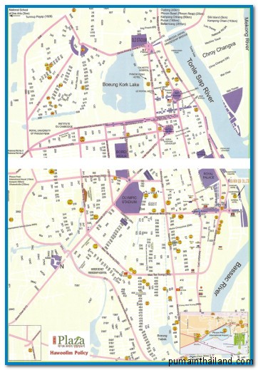 карта пномпень
