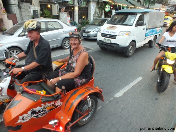 Обожаю Тайланд, тут можно классно катать свою девушку на мотоцикле с люлькой.