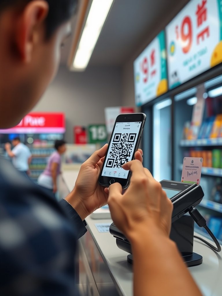 Оплата по QR-коду в Таиланде