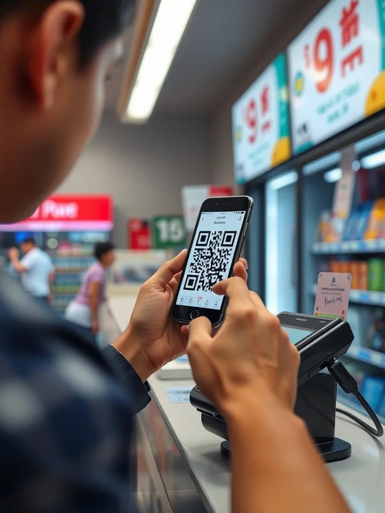 Оплата по QR-коду в Таиланде