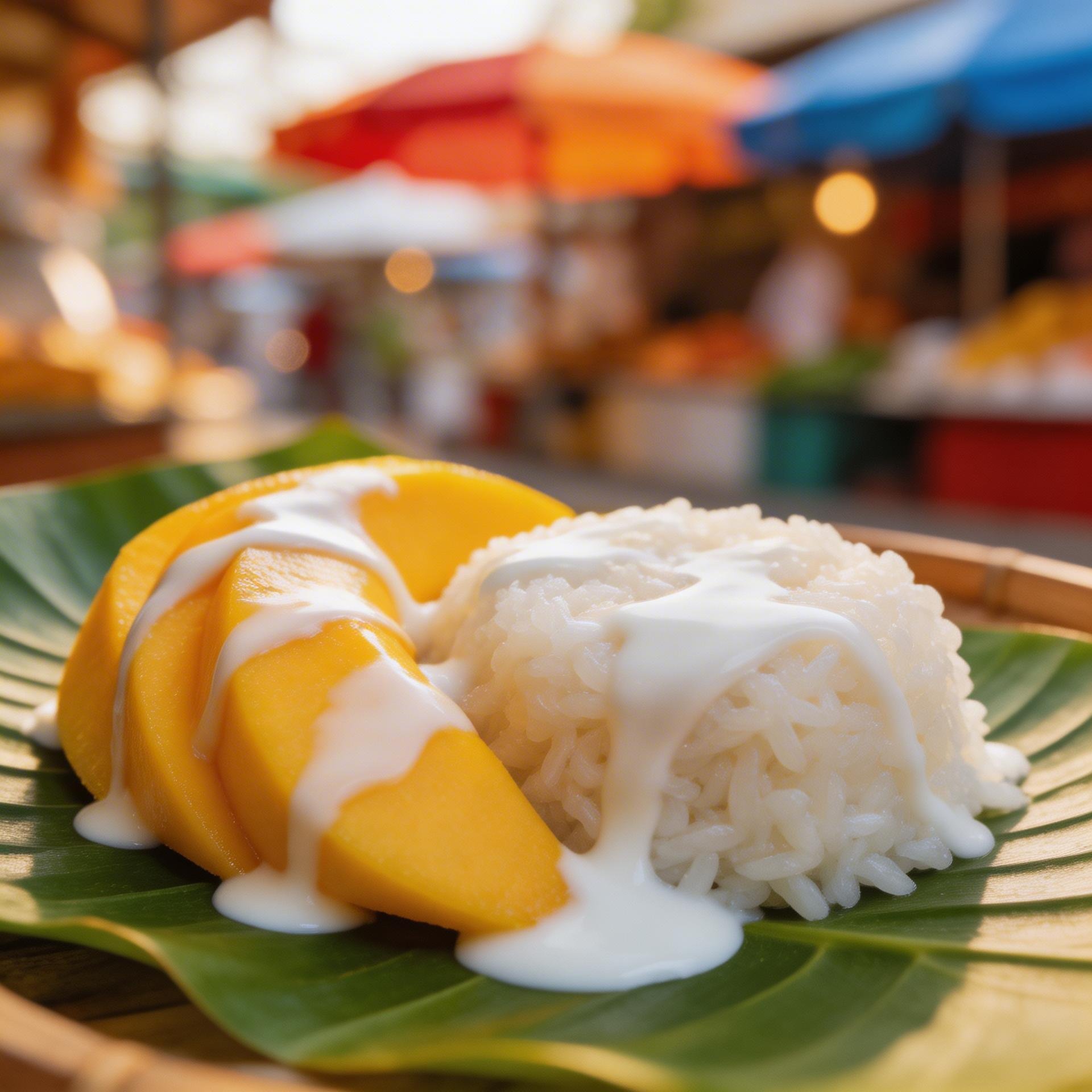 Ночной рынок с уличной едой в Бангкоке