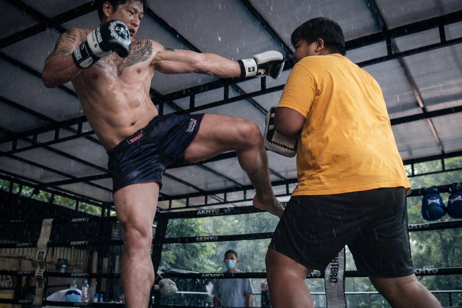 Тренировка муай-тай в Таиланде