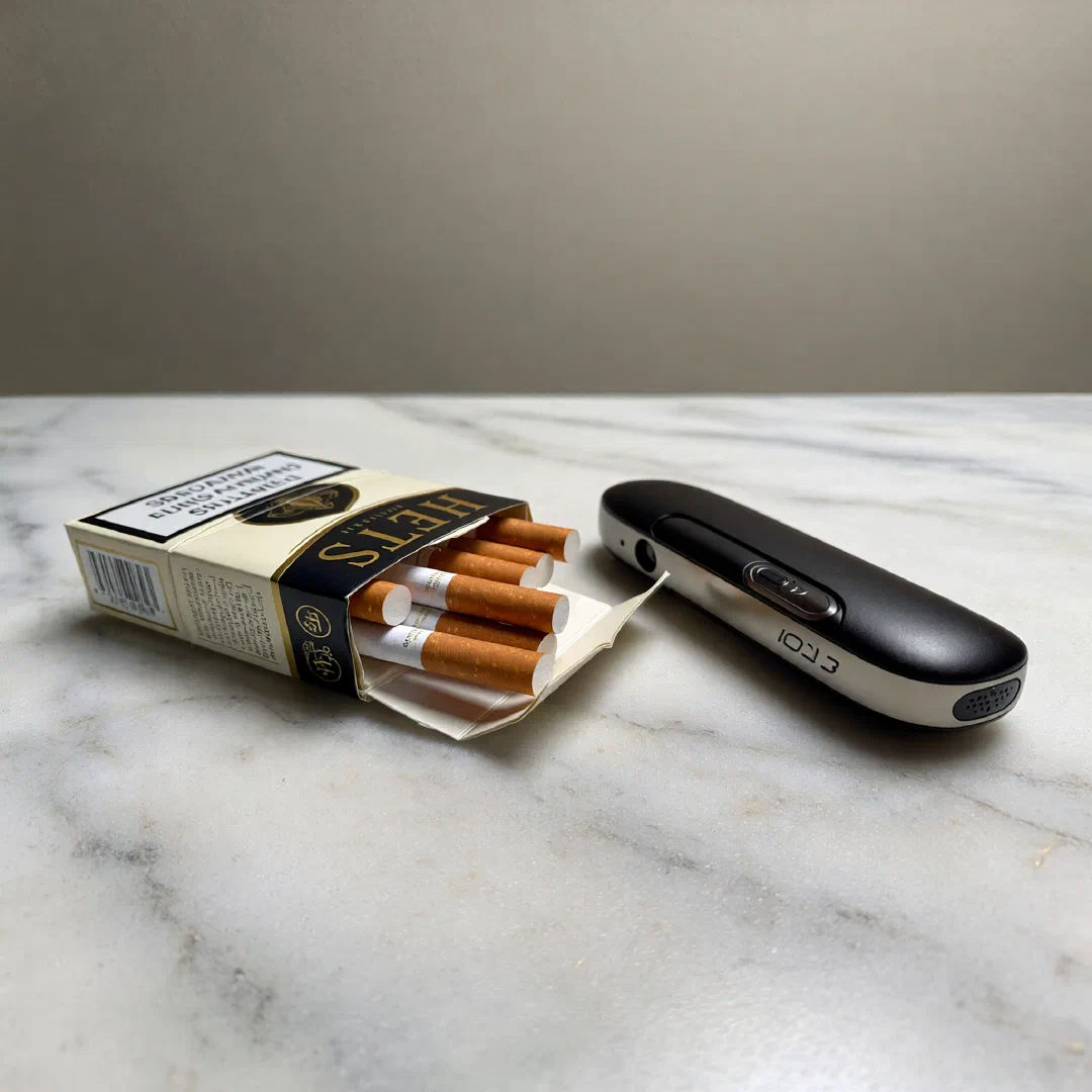 Стики HEETS и устройство IQOS — продуктовое фото